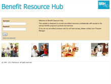 Tablet Screenshot of benefitresourcehub.com